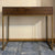 Covet Console Side Table with Drawer – Walnut and Gold Frame