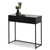 Covet Console Side Table with Drawer – Black Wood and Frame