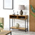 Lana Console Side Table Oak Look with Black Frame