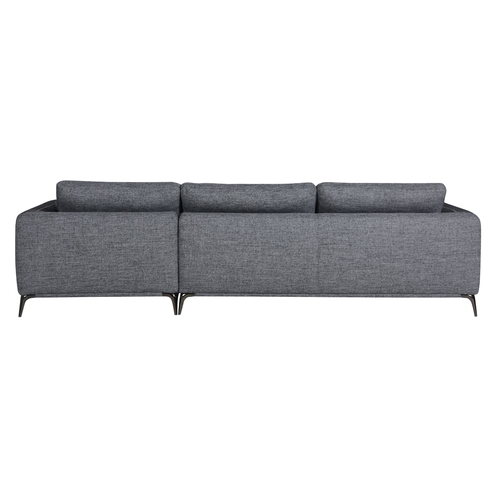 Addilyn L-Shaped Corner Sectional Sofa - Grey Fabric