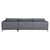 Addilyn L-Shaped Corner Sectional Sofa - Grey Fabric