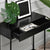 Covet Console Side Table with Drawer – Black Wood and Frame