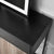 Covet Console Side Table with Drawer – Black Wood and Frame