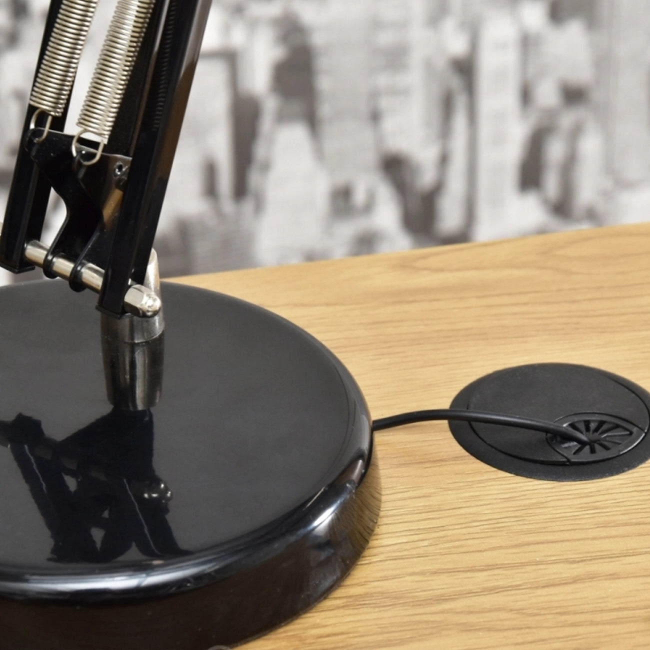 Apex electric standing desk wire outlet.