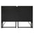 harper no assembly black desk folded