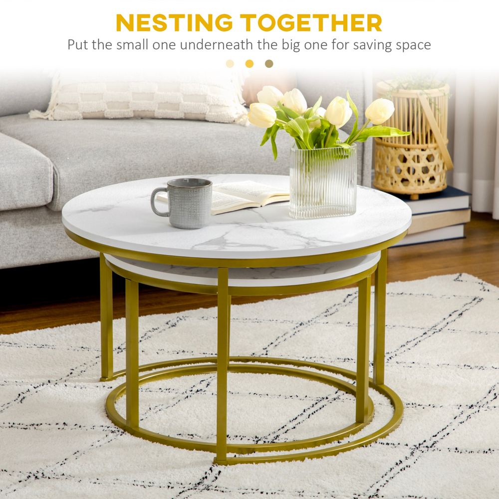 Dalia Nesting Coffee Table Set - NuvoItalia